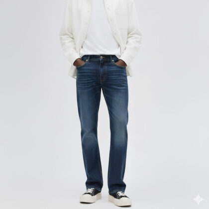 Blue Straight Fit Jeans
